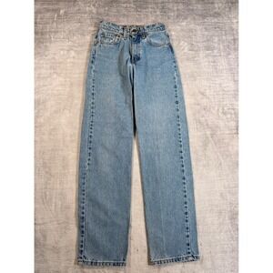 Levi's Jeans Womens 1 JR M Blue Light Wash 560 Loose Fit Straight Leg 90s